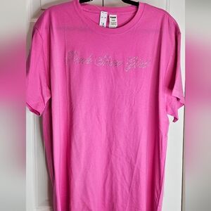 PINK Victoria's Secret Bright Pink Short Sleeve Tee